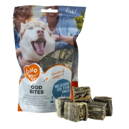 Duvo+ Cod Swirls 80g | Savory Cod Skin Slices for Dogs