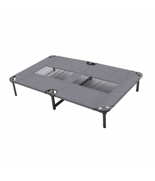 Duvo+ Dog Bed Relax Grey | Ergonomic Orthopedic Bed for Large Dogs