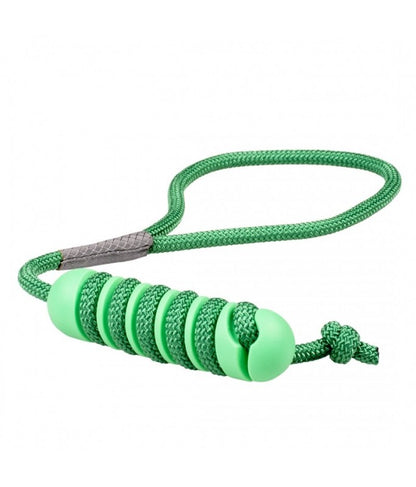 Duvo Swing 'n Chew Stick Green Medium | 2-in-1 Dental Tug Toy with Rope 14.5cm
