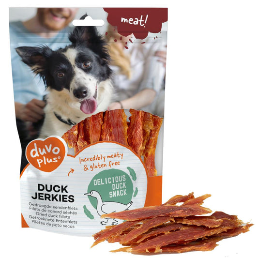 Duvo+ Meat! Duck Jerkies 100g | High-Protein Duck Treats for Dogs