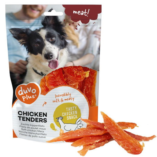 Duvo+ Meat! Chicken Tenders 100g | Soft Chicken Fillet Dog Treats