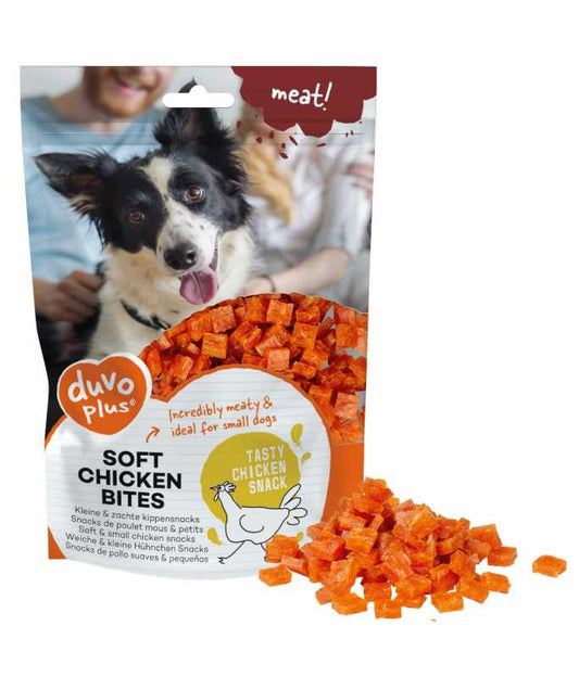 Duvo+ Meat! Soft Chicken Bites 200g | Tender Training Treats for Dogs