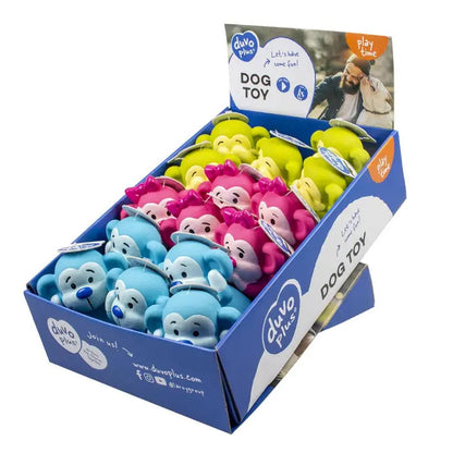 Duvo+ Latex Monkeys Hear/See/No Speak | 3-Piece Squeaky Monkey Dog Toy Set