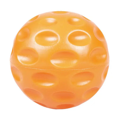 Duvo+ Giggle Ball Orange 9cm | Funny Squeaky Rubber Dog Toy