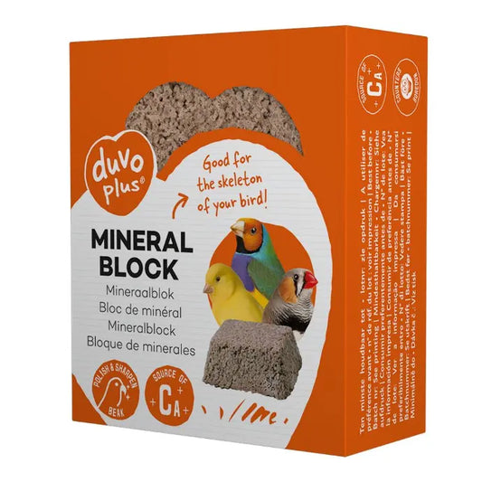 Duvo+ Mineral Block 80g | Calcium Supplement for Birds
