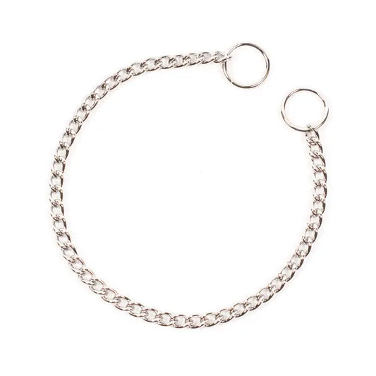 Duvo+ Slip Collar 1 Row Chromed 50cm | Single Chain Training Collar for Dogs
