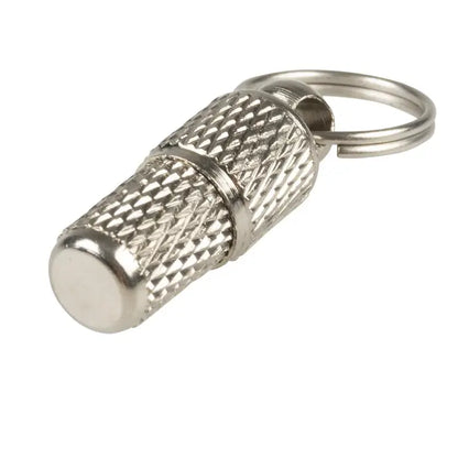 Duvo+ Id Tube 2.8cm Silver | Waterproof ID Capsule for Dog & Cat Collars