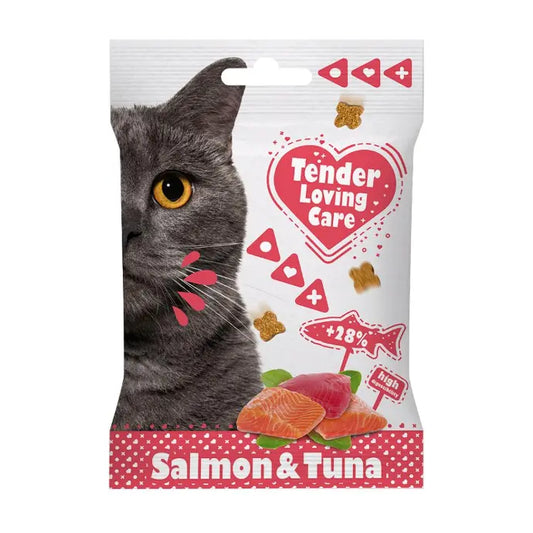 Duvo+ TLC Soft Cat Snack Salmon & Tuna 50g | Premium Gluten-Free Cat Treats