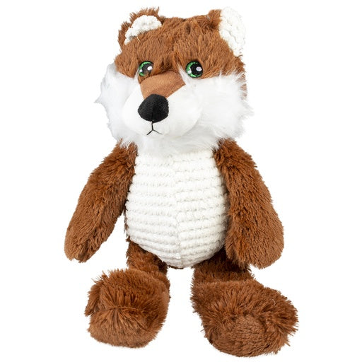 Duvo+ Plush Wolf Tummy Brown/White | Long Plush Dog Toy