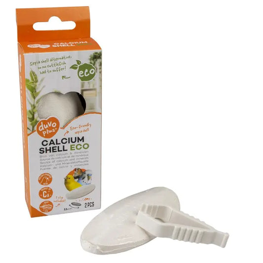 Duvo+ Calcium Shell ECO White 2st 11cm | Eco-Friendly Bird Calcium Supplement
