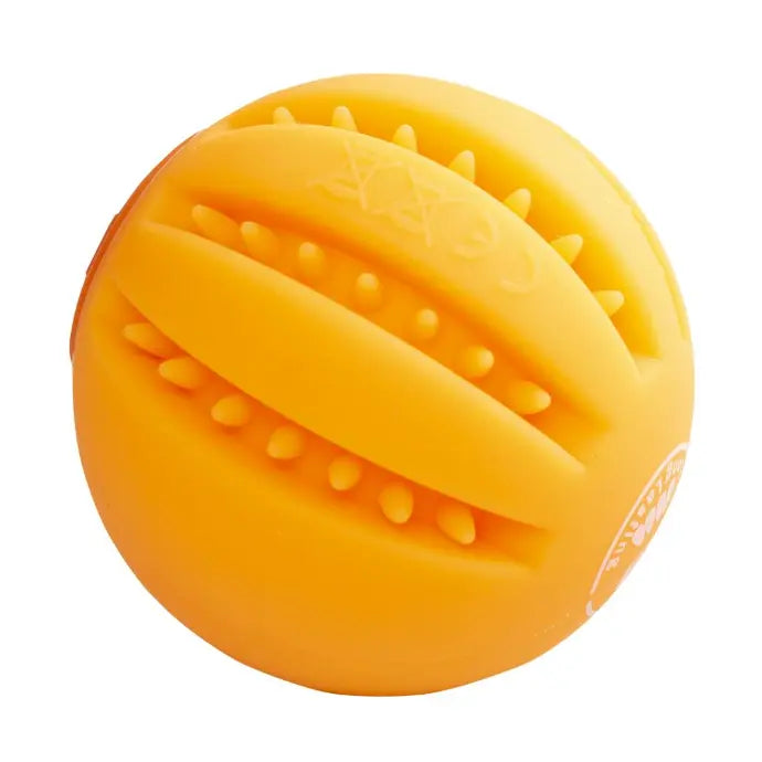 Duvo+ LED Flash Ball Orange | Rechargeable Light-Up Fetch Ball for Dogs 6.4cm