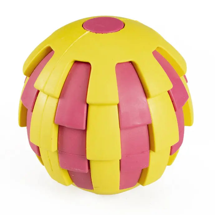 Duvo+ Rubber Pitahaya Ball Dispenser Multicolour | Fruit-Shaped Treat Ball 6.5cm