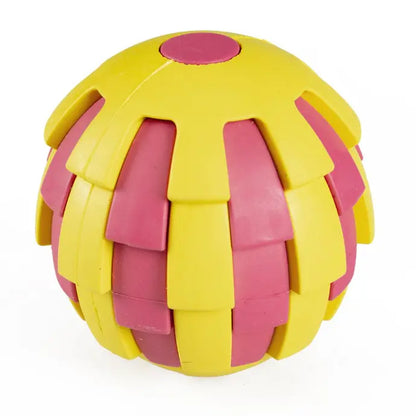 Duvo+ Rubber Pitahaya Ball Dispenser Multicolour | Fruit-Shaped Treat Ball 6.5cm