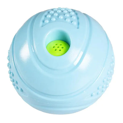 Duvo+ Giggle Bulby Ball Blue | Large Squeaky Rubber Dog Toy 12.8cm