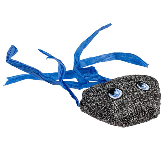 Duvo+ ECO Navy Jellyfish & Catnip | Catnip Toy with Dangling Tentacles 8.5x15.5x2.5cm