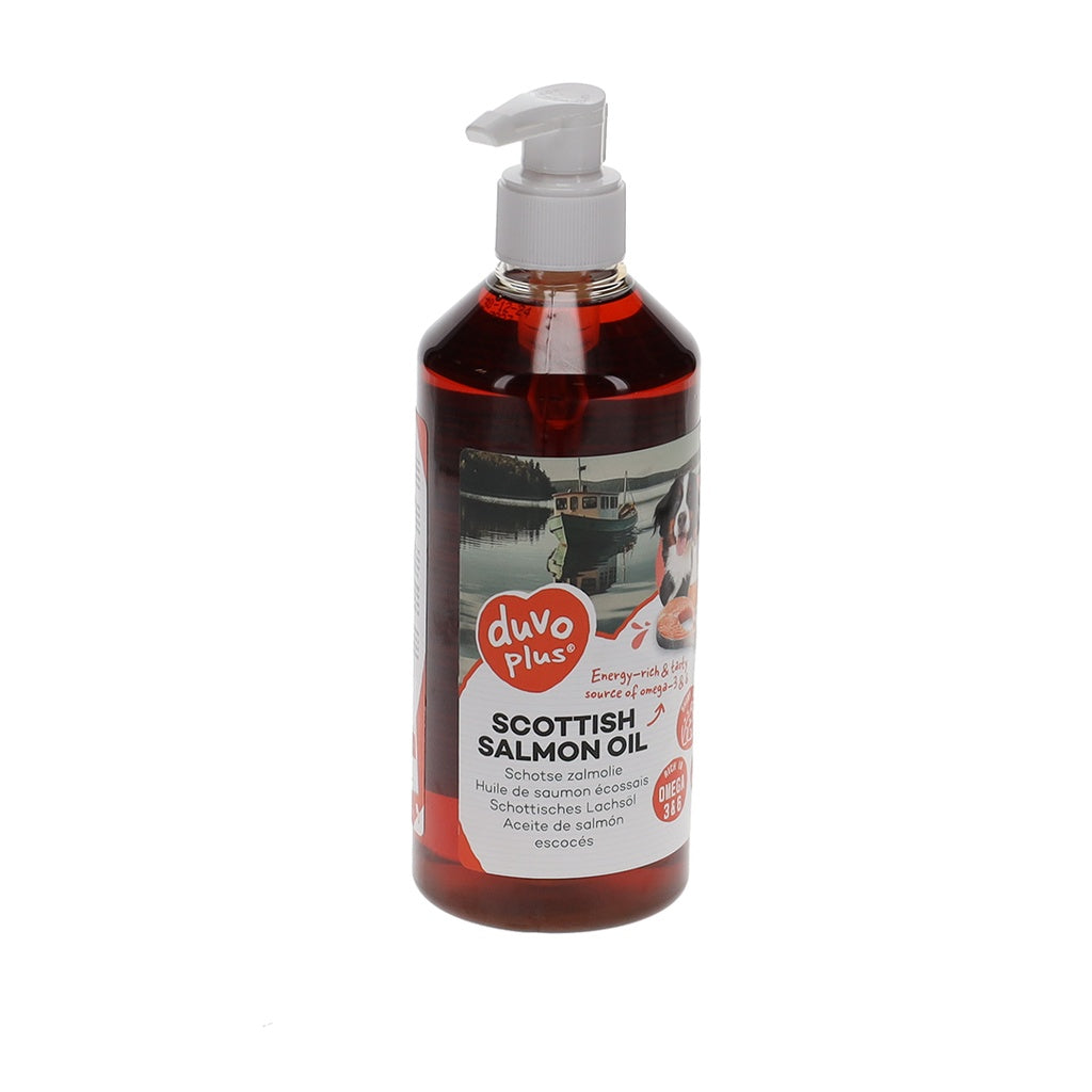 Duvo+ Scottish Salmon Oil for Cats & Dogs 500ml | Omega-3 Supplement for Skin & Coat