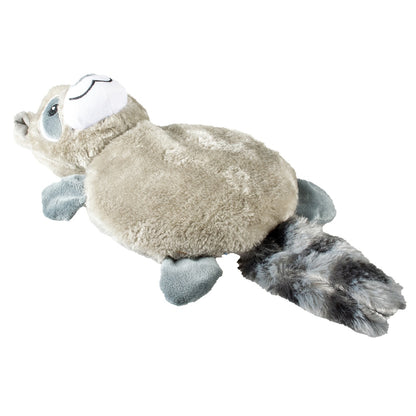 Duvo+ Plush Racoon Mega Squeaky Dog Toy | Large Squeaky Raccoon Plush - Grey