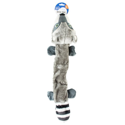 Duvo+ Plush Racoon Squeaky Grey XL | Extra-Large Squeaky Raccoon Toy