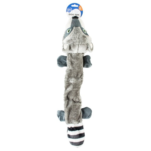 Duvo+ Plush Racoon Squeaky Grey XL | Extra-Large Squeaky Raccoon Toy