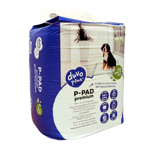 Duvo+ Pet Pad Premium Month Pack XXL 60x90cm Green Tea Scent 30pcs | Fresh Scented Puppy Pads