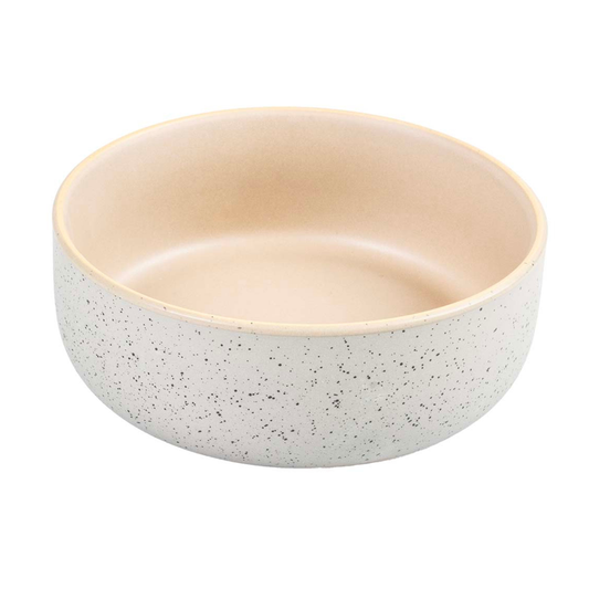 Duvo Feeding Bowl Stone Smooth Dune Medium 680ml | Ceramic Feeding Bowl