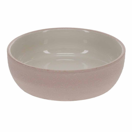 Duvo+ Feeding Bowl Stone Sandy Coral Pink | Ceramic Dog & Cat Bowls (S, M, L)