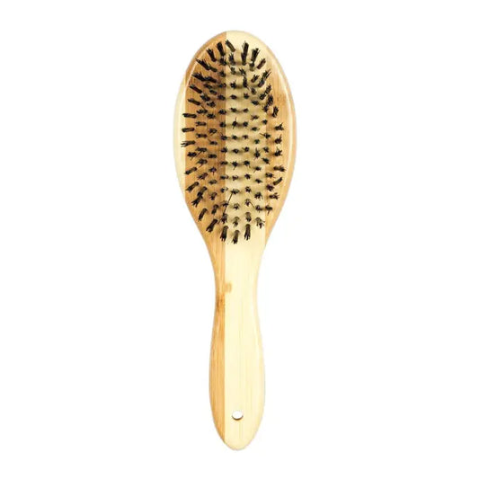 Duvo+ Bambo Soft Bristled Brush - L | Eco-Friendly Pet Grooming Brush