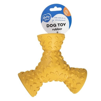 Duvo+ Feeding Griplay Tripod Yellow | Interactive Treat-Dispensing Dog Toy 16x14x6.5cm