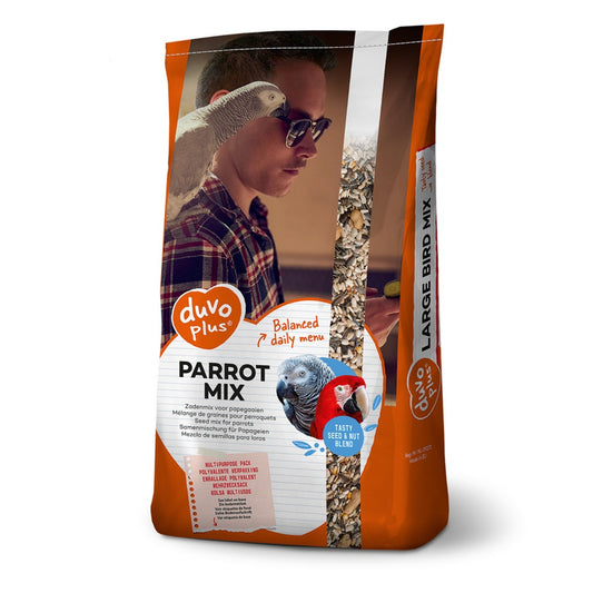 Duvo+ Parrot Mix With Fruit 12.5kg | Premium Seed & Fruit Blend for Parrots