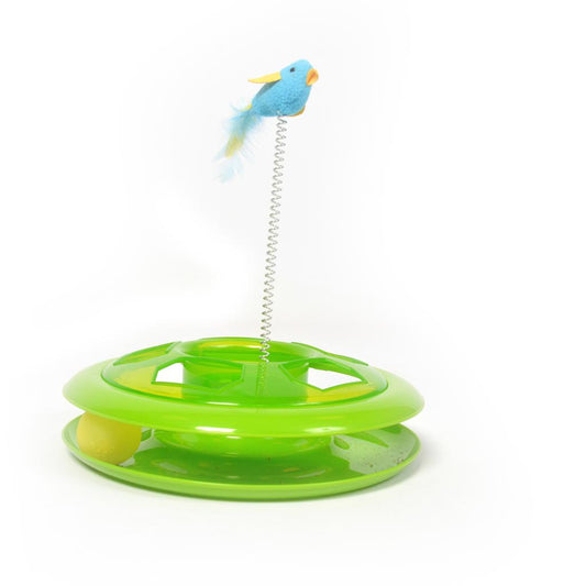 Duvo+ Happy Hoop Green 26cm | Interactive Cat Play Hoop