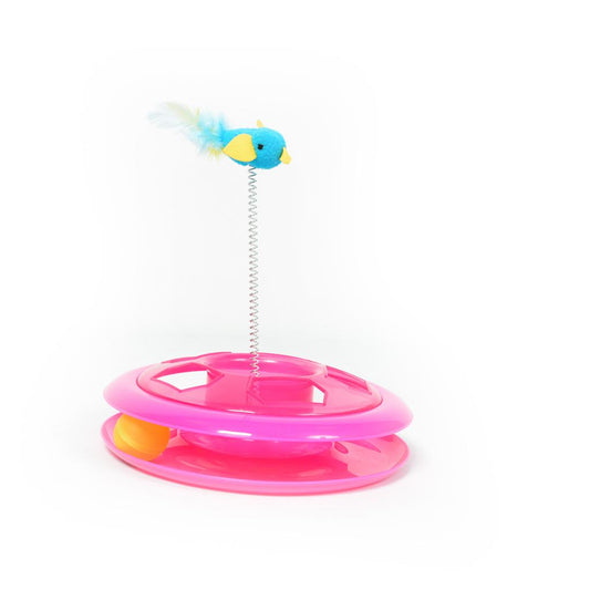 Duvo+ Happy Hoop Pink 26cm | Interactive Play Hoop for Cats