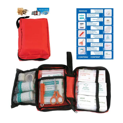 Duvo+ Pet First Aid Kit 61pcs | Compact Emergency Medical Kit for Dogs & Cats