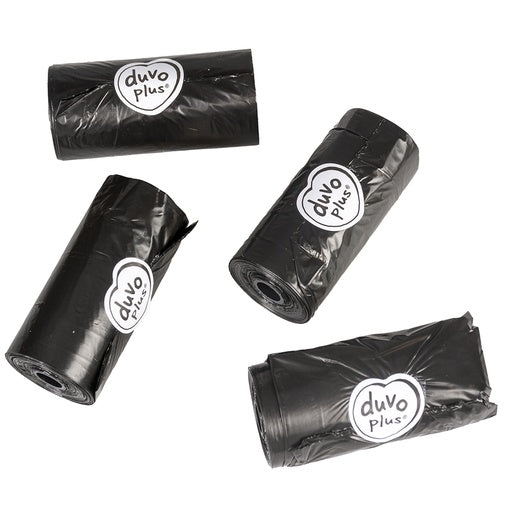 Duvo+ Classic Poo Bag Black 8 x 20pcs | Value Pack Black Dog Waste Bags