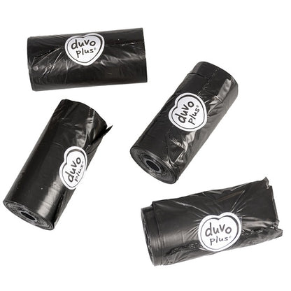 Duvo+ Classic Poo Bag Black 8 x 20pcs | Value Pack Black Dog Waste Bags