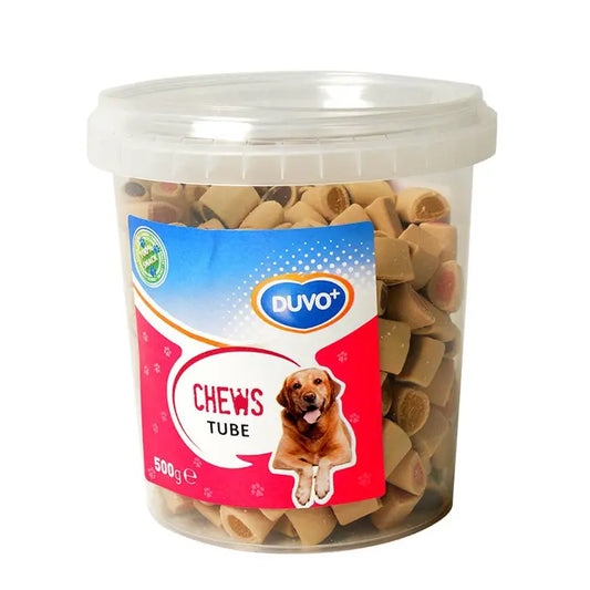 Duvo+ Soft Chews Tube 500g | Tender Tubular Dog Treats for Training