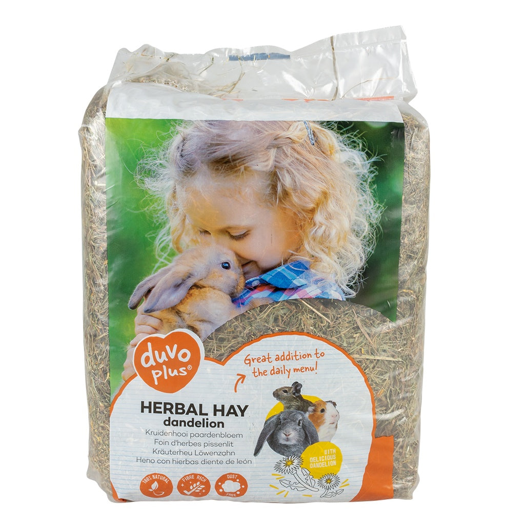 Duvo+ Herbal Hay Dandelion 500g | Natural Dandelion Hay for Rabbits & Rodents