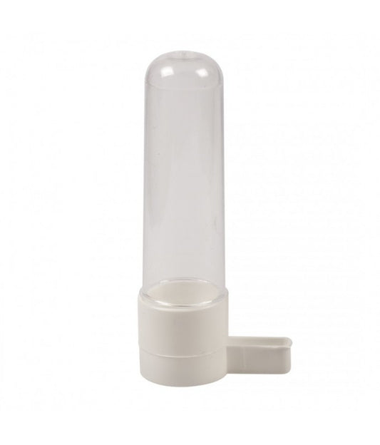 Duvo+ Drinker With Clip White 100ml | Easy-Attach Bird Water Bottle