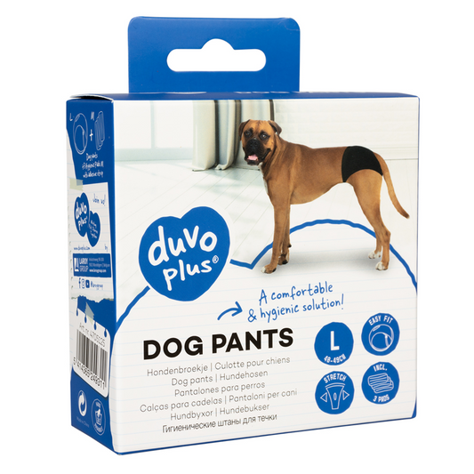Duvo+ Dog Pants L 40-49cm | Hygienic Heat Cycle Pants for Female Dogs