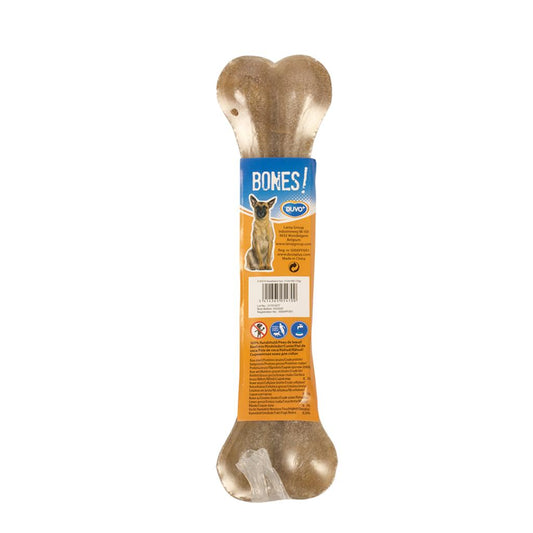 Duvo+ Bone Rawhide 21cm | Large Natural Dog Chew Bone
