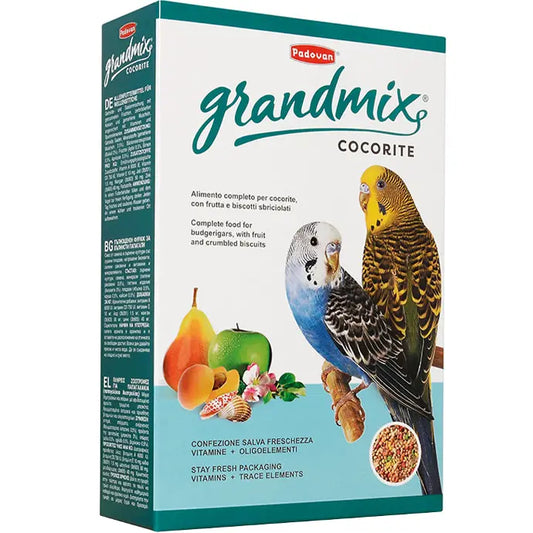 Padovan Grandmix Cocorite 1kg | Complete Food for Budgerigars (Budgies)