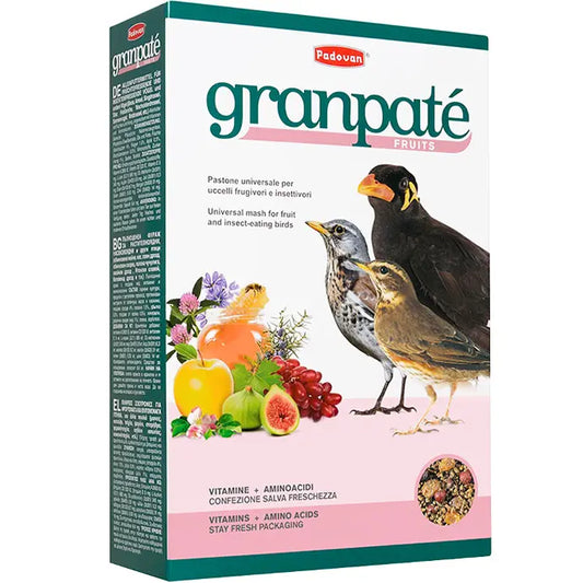 Padovan Granpatee Fruits 1kg | Complete Soft Food with Fruit for Birds