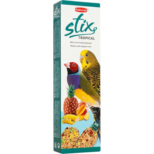Padovan Stix Tropical 80g | Tropical Fruit Sticks for Budgies & Small Exotic Birds
