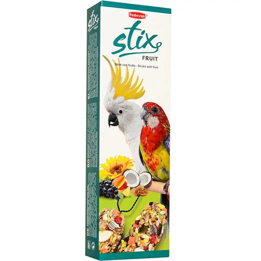 Padovan Stix Pappagalli 150g | Fruit Baked Sticks for Large Parrots