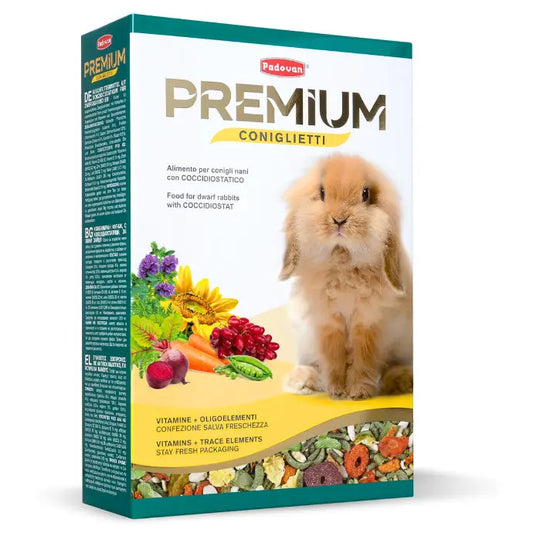Padovan Premium Coniglietti 500g | Complete Food for Adult Dwarf Rabbits