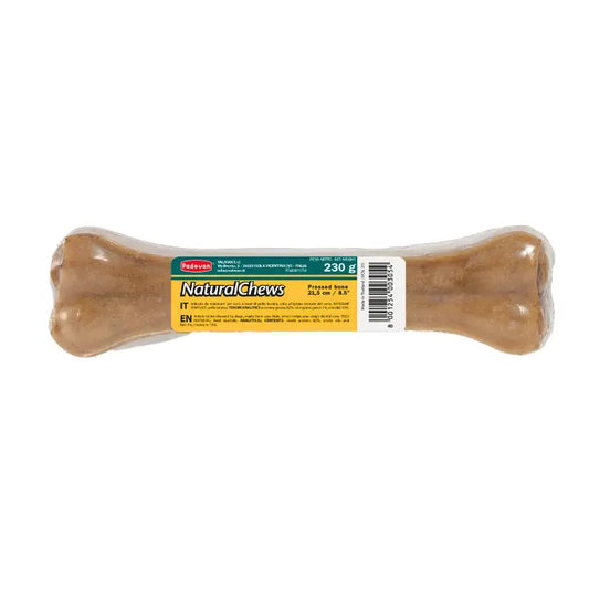Padovan Natural Chews Bone 21.5cm 230g | Natural Cowhide Chew for Medium Dogs