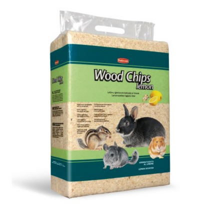 Padovan Wood Chips Lemon 4kg / 56L | Lemon-Scented Hygienic Litter for Rodents