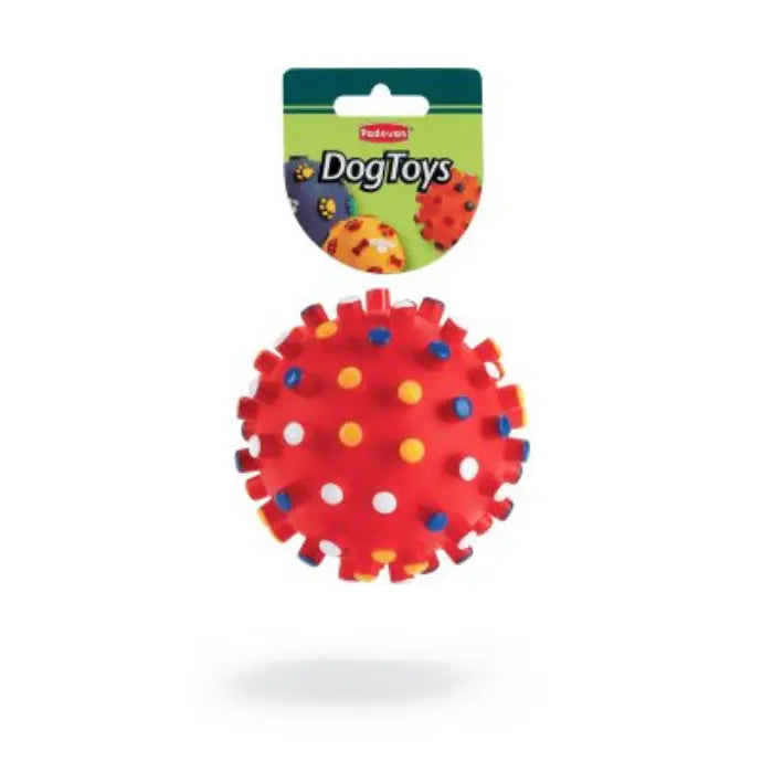 Padovan Thick Point Ball Dog Toy Medium Ø8.5cm | Rubber Ball for Dogs