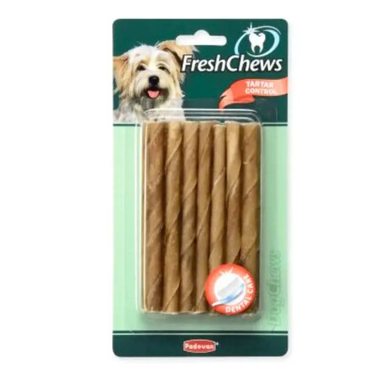 Padovan Fresh Chews M 105g (15pcs) | Natural Beef Hide Dental Dog Chews
