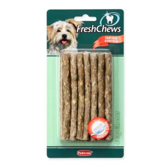 Padovan Fresh Chews M 120g (15pcs) | Natural Beef Hide Dental Dog Chews