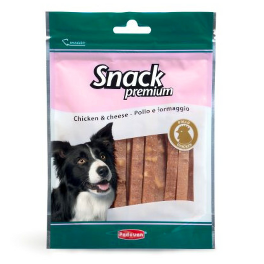 Padovan Dog Snack Chicken & Cheese 100g | High-Protein 41% Chicken & Cheese Treats